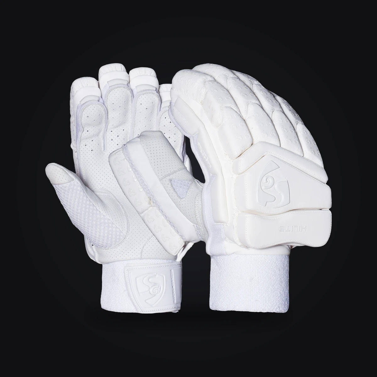 SG Hilite White Batting Gloves Mens RH